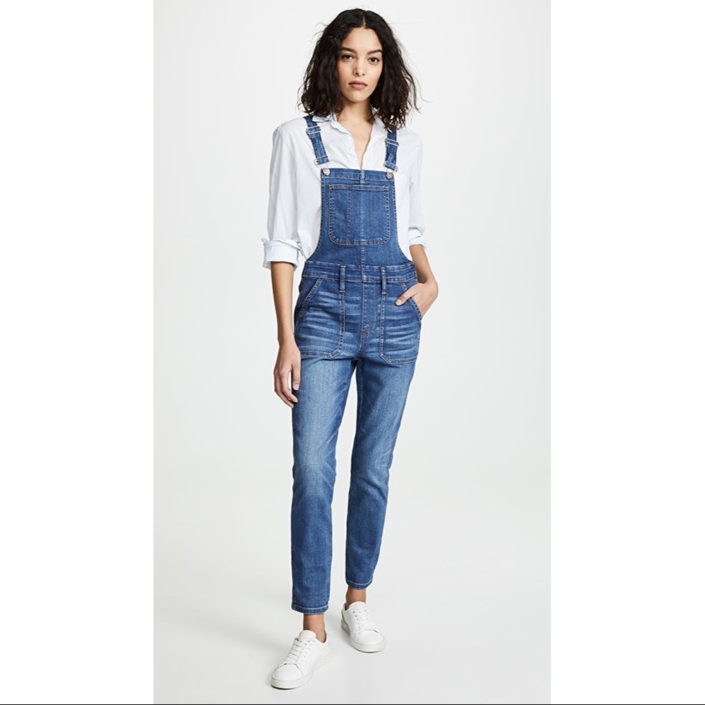 MADEWELL skinny denim overalls